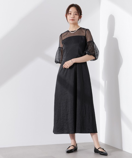 美品 kaene オールインワン ドレス ロング シースルー¥29700 結婚式 leap-town_kaene-100807