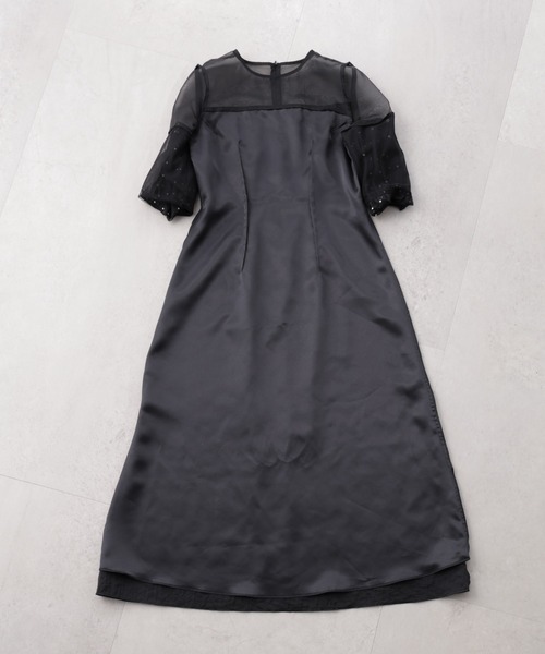 kaene（カエン） ドレス kaene/デザインオーガンミックスドレス