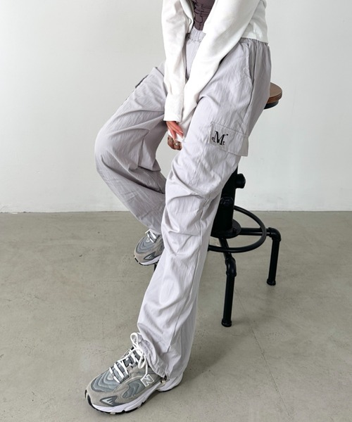 【MUCENT】GROSS NYLON CARGO PANTS_UNISEX ☆韓国人気☆ MUCENT カーゴパンツ 「日本未発売/WEB限定」MUCENT(ムセント