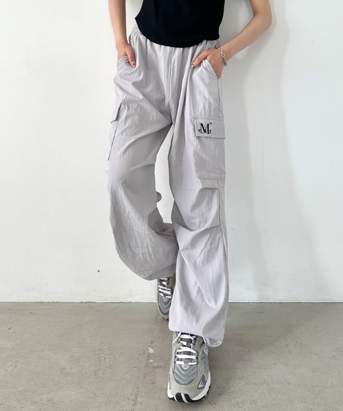 【MUCENT】GROSS NYLON CARGO PANTS_UNISEX ☆韓国人気☆ MUCENT カーゴパンツ 「日本未発売/WEB限定」MUCENT(ムセント