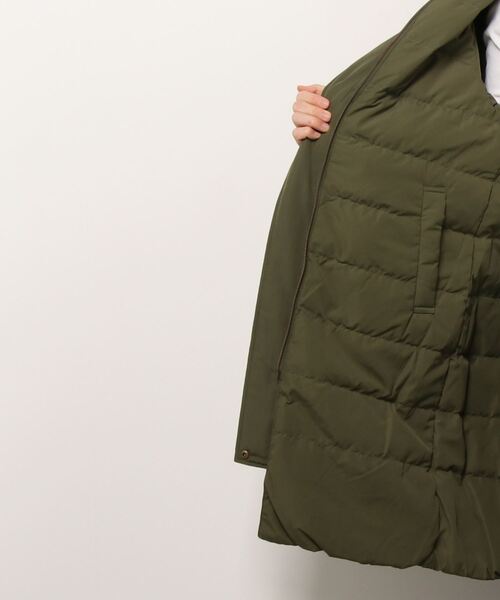 「BEAMS HEART」 ダウンコート LARGE オリーブ レディース_画像4