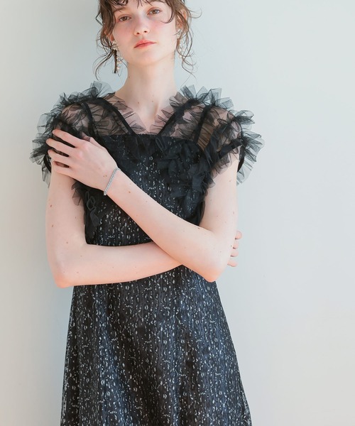 うどん ドリードール　新品　2way フリルボレロ マーメイドレースドレス Dorry Doll（ドリードール） ドレス フリルボレロセットレースドレス