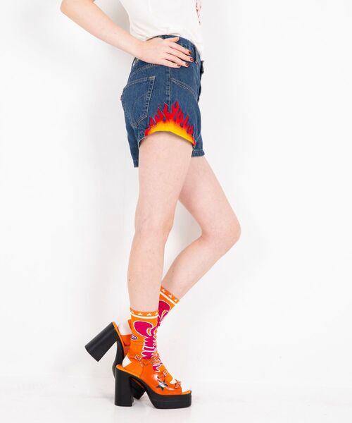 HYSTERIC GLAMOUR（ヒステリックグラマー）　デニムショートパンツ HYSTERIC GLAMOUR（ヒステリックグラマー）の「ハイライズデニム