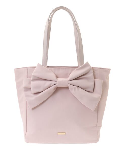 メゾンドフルール撥水加工 ピンク トートバッグ 早いものがち最終値下げ!! Maison de FLEUR トートバッグ 撥水加工3ルームトートバッグ