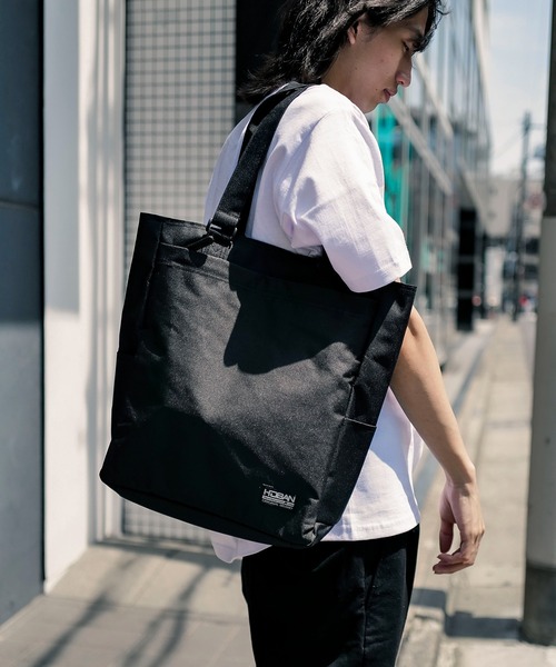   JEANS ブラックトートバッグ JEANS MATE（ジーンズメイト） トートバッグ 「NEVEREND/ネバーエンド