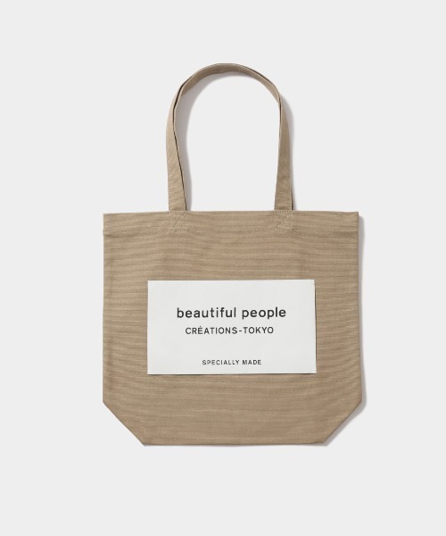 beautiful people トートバッグ ベージュ beautiful people 「beautiful people」 トートバッグ FREE