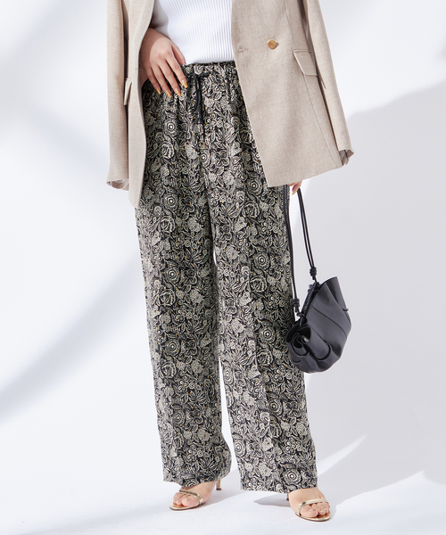 JOURNAL STANDARD L'ESSAGE ラメモノトーンパンツ journal standard L'essage パンツ 「追加3」DEVEAUX GOLDラメ