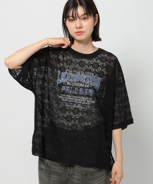 niko and… tシャツ レースプリントアソートTシャツ レディース