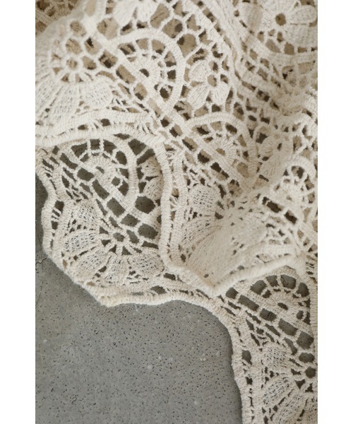 cawaii チュニック 涼しく腰回りまでカバーするクロシェAライン