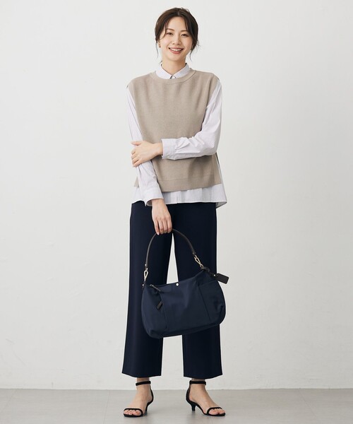25,300円新品タグ付き【ジェイプレス】ハイゲー ジニットベスト 2L J.PRESS（J.プレス） ベスト ジレ ニット ベスト レディース