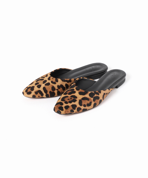 yellow ミュール　レオパード YELLO スニーカーヒール SNEAKER MULES ミュール レオパード