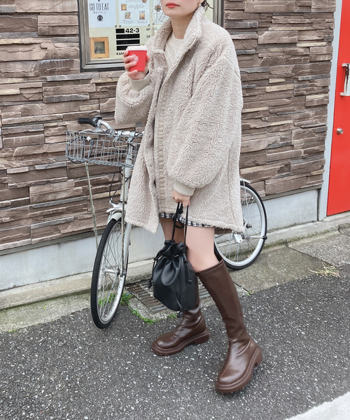 「AS KNOW AS plus」 コート FREE カーキ レディース_画像3