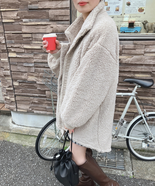 「AS KNOW AS plus」 コート FREE カーキ レディース_画像4