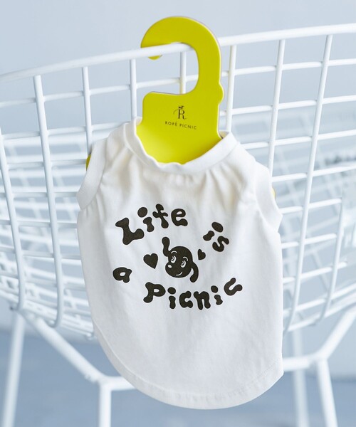 Chocomoo 犬 服 「Chocomoo×ROPE' PICNIC」「DOG」「接触冷感」ロゴT