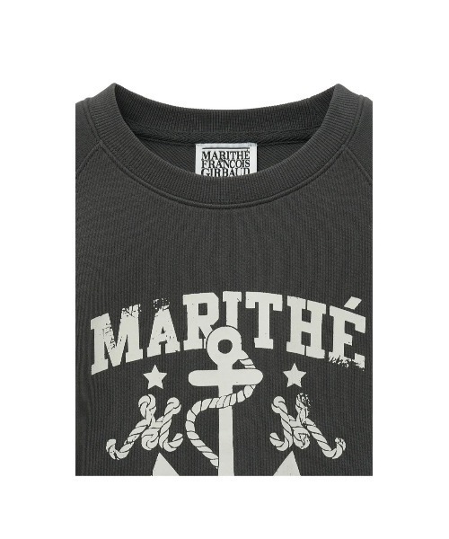 MARITHE + FRANCOIS GIRBAUD tシャツ W MARINE LOGO SWEAT HALF