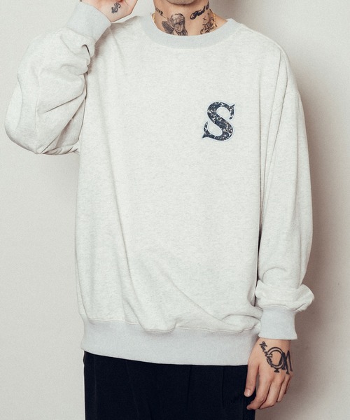 Subciety（サブサエティ） トレーナー スウェット Paisley patched 