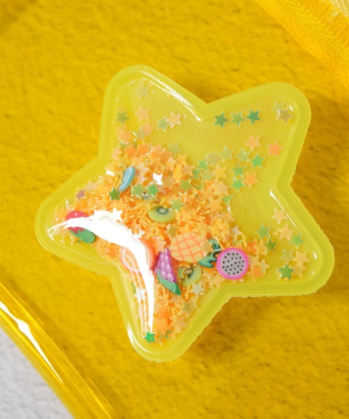 Jelly moo（ジェリームー） ポーチ 「 」 カラフル ビニール クリア 星