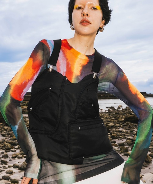 ベスト ジレ MULTI POCKET MA-1 VEST レディース