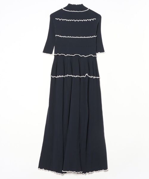 「FURFUR」 半袖ワンピース FREE ネイビー レディース_画像2