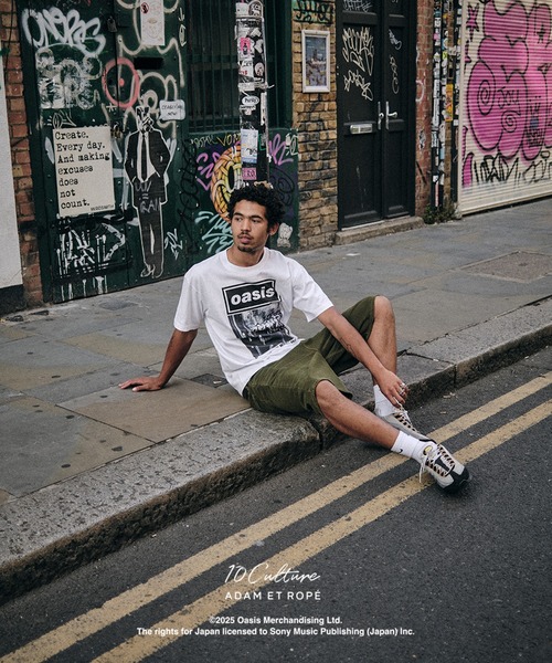 oasis 10Culture / ADAM ET ROPE' Lサイズ ADAM ET ROPÉ×oasis 10Culture Artwork design T-shirt 2025.07