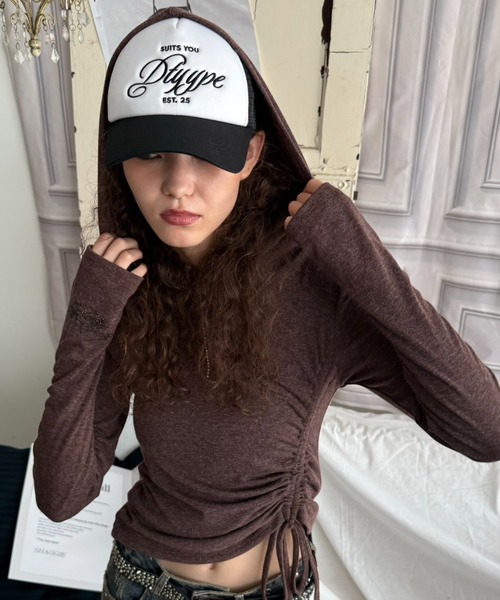 SHAGGIE（シャギー） tシャツ 「ViVi掲載」ラインストーン付きサイド