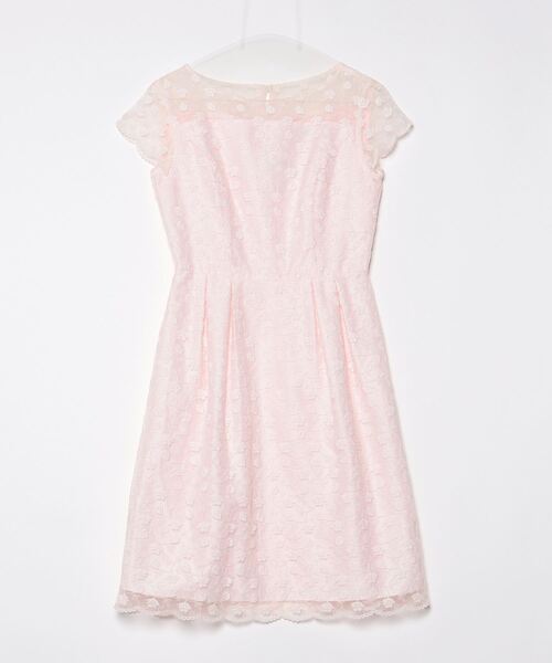 M'S GRACY 半袖ワンピース 38サイズ M'S GRACY 「M'S GRACY」 花柄半袖ワンピース 38 ホワイト
