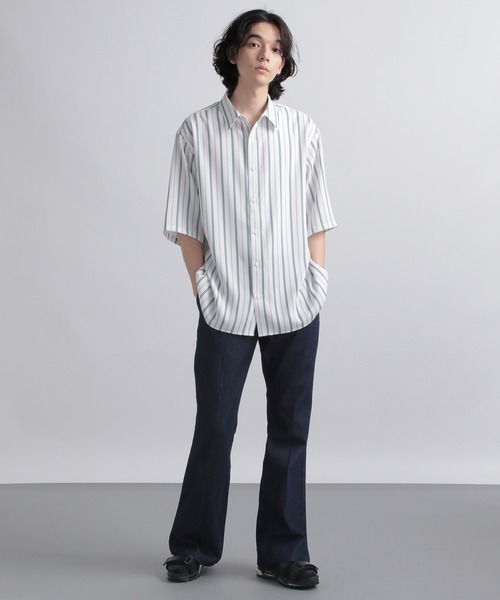 「HARE」 ブーツカットデニムパンツ MEDIUM ブラック系その他 メンズ