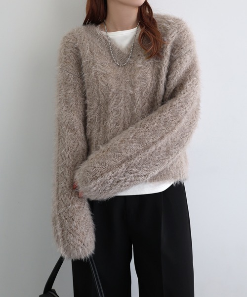 売れ筋商品|||イーブン アンド オド ニット&セーター レディース アウター Jumper - mottled beige イーブン アンド オド ニット&セーター レディース アウター