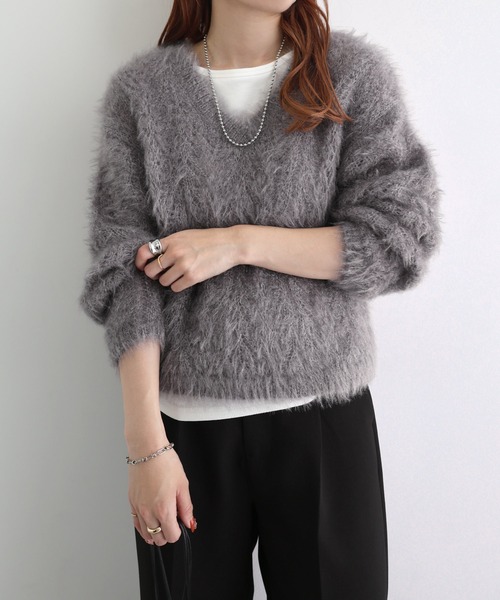ANDREDAMO 売れ筋商品|||アンドレダモ ニット&セーター アウター レディース Turtlenecks Beige もこもこローゲージタートルニット [C4981] - レディース