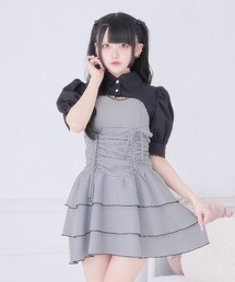 Pal elfy パルエルフィー 裾ティアードキャミワンピース ブラック Pal elfy ワンピース ドロストティアードキャミワンピース : ZOZOTOWN