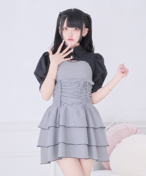 Pal elfy ワンピース ドロストティアードキャミワンピース : ZOZOTOWN