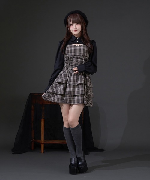 pal elfy ドロストティアードキャミワンピース palelfy ドロストティアードキャミワンピース（ワンピース）｜Pal elfy