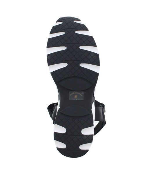 「JELLY BEANS」 フラットサンダル S ブラック レディース_画像7