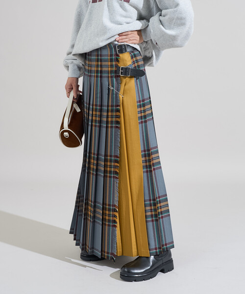 スカート O'NEIL OF DUBLIN × FREAK'S STORE/オニールオブダブリン 別注Combination Fashion Maxi | FREAK'S STORE | 11