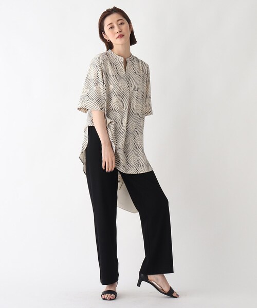 「OPAQUE.CLIP」 半袖ブラウス 38 ブラック レディース_画像9