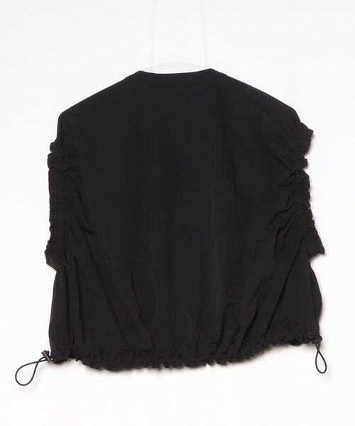 「UN3D.」 半袖ブラウス FREE ブラック レディース_画像2