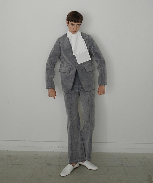 CLANE（クラネ） パンツ FLOCKY CENTER PRESS PANTS レディース