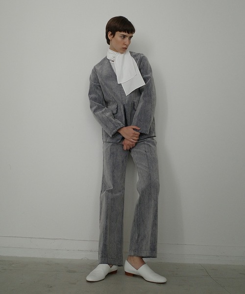 CLANE FLOCKY CENTER PRESS PANTS サイズ1 CLANE（クラネ） パンツ FLOCKY CENTER PRESS PANTS レディース