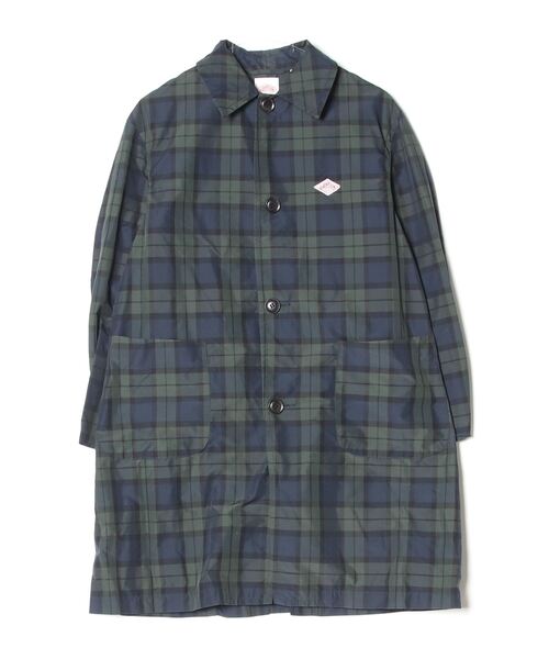 Danton（ダントン） チェック柄コート - ネイビー レディース