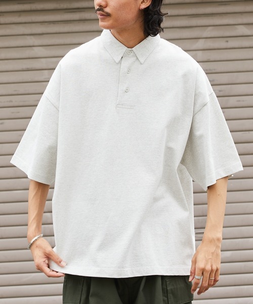 「FREAK'S STORE」 半袖ポロシャツ SMALL ホワイト メンズ_画像7