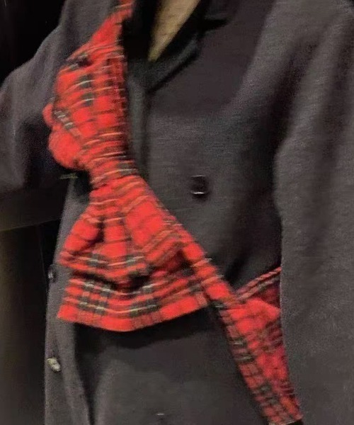 赤チェックトートバッグ サマンサタバサ Samantha Thavasa タータンチェック スクエアトート