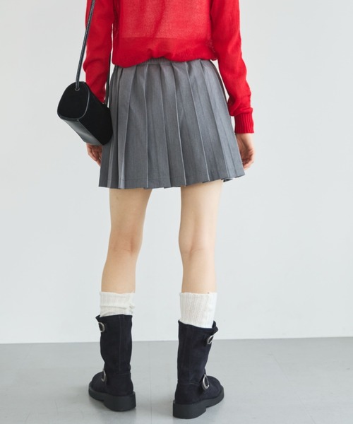 MIRROR STOKE スカート 「ZOZO限定」PLEATS MINI SKIRT/プリーツミニ