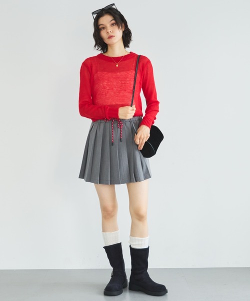 MIRROR STOKE スカート 「ZOZO限定」PLEATS MINI SKIRT/プリーツミニ