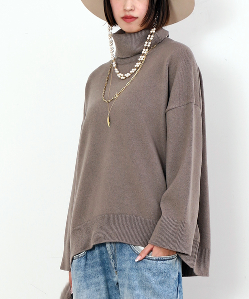 EVERYDAY I LIKE. ニット セーター *ライトタートルニット レディース