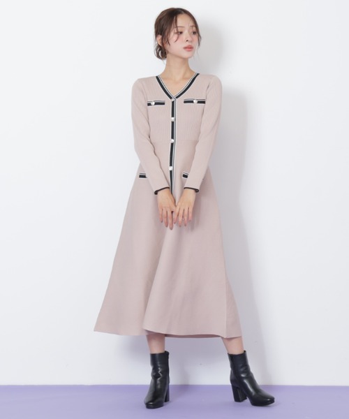 JILL by JILL STUART（ジルバイジルスチュアート） ワンピース Vネック