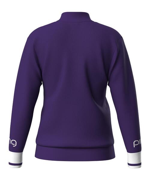 PING（ピン） ニット セーター 「PING APPAREL」ハーフジップ袖ロゴ