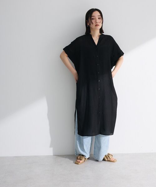 「Green Parks」 「chocol raffine robe」ノースリーブワンピース FREE オフホワイト レディース_画像4