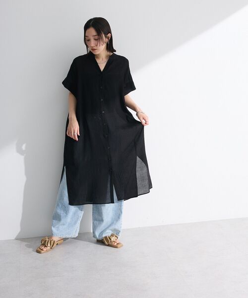 「Green Parks」 「chocol raffine robe」ノースリーブワンピース FREE オフホワイト レディース_画像5