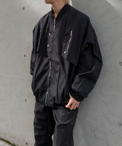 lilful ma1 ma-1 「25年秋冬新作」ギミックフライトジャケットMA-1