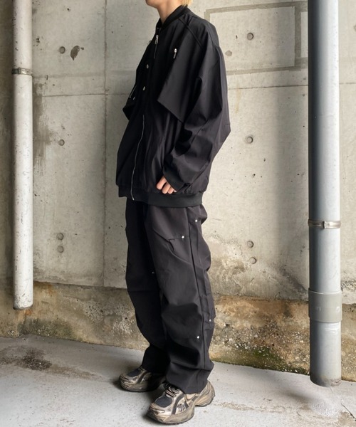 lilful ma1 ma-1 「25年秋冬新作」アシンメトリージップギミック